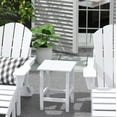 thumbnail image 2 of Polytrends  Laguna Hdpe All Weather Outdoor Patio Square Side Table White, 2 of 7