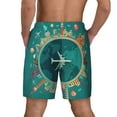 thumbnail image 4 of Haiem Around The Planet Mens Swim Trunks with Compression Liner 2 in 1 Swimming Shorts Stretch Swimwear Quick Dry,Board Shorts-Large, 4 of 9