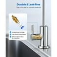 thumbnail image 4 of KFFKFF Stainless Steel Drinking Water Faucet, Lead-Free Design with Solid Brass Valve, High Arch Filtered Water Tap for Kitchen Sink, Bar Counter, Cafe Shop, Brushed Nickel Finish, 4 of 9
