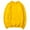 Yellow, variant on fatyb Mens Crewneck Sweatshirts Long Sleeve Casual Loose Pullover Lightweight Solid Color Tops for Men