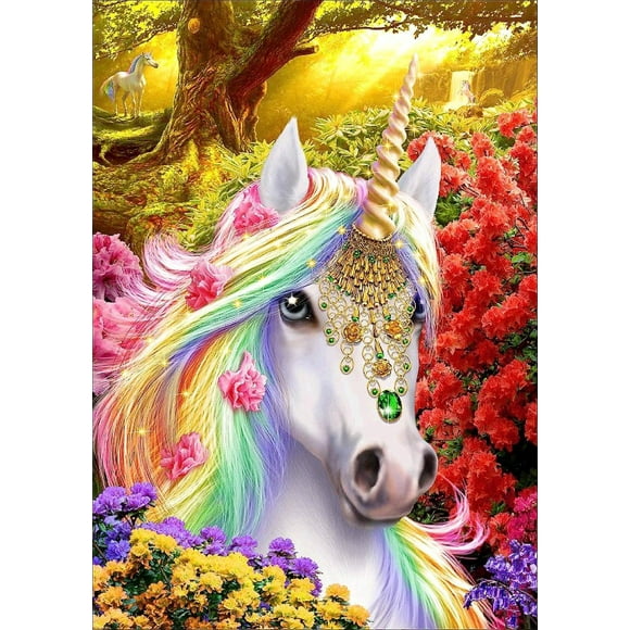 Dww-30 X 40 Cm ,peinture Licorne Diamond Painting Broderie Diamant Peinture Canevas 5d Tableau Enfant Adulte Strass Lot Puzzle Dessin Decoration Mura