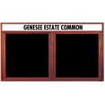 thumbnail image 3 of Aarco Products CDC3672 2-Door Enclosed Changeable Letter Board - Cherry, 3 of 5