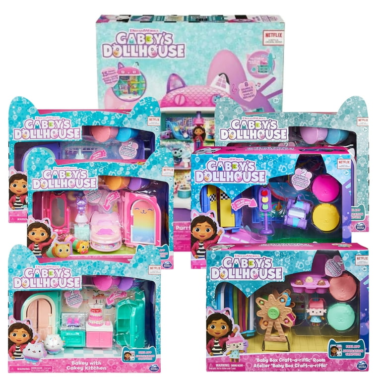  Gabby's Dollhouse, Deluxe Figure Gift Set with 7 Toy