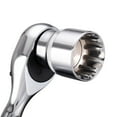 thumbnail image 4 of 12 Point Mirror Short Socket Head 3/8inch Drive for Torx Bit Ratchet Wrench Adapter 24mm, 4 of 9