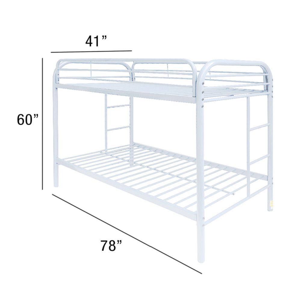 Thomas Bunk Bed Twin In White, Thomas Bunk Bed
