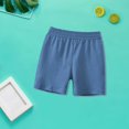 thumbnail image 4 of PINQI Toddler Boys Summer Elastic Waist Active Shorts Dinosaur Embroidery Print Solid Color Shorts with Pocket Sport Jogger Shorts(Dark Blue-2,18-24 Months), 4 of 4