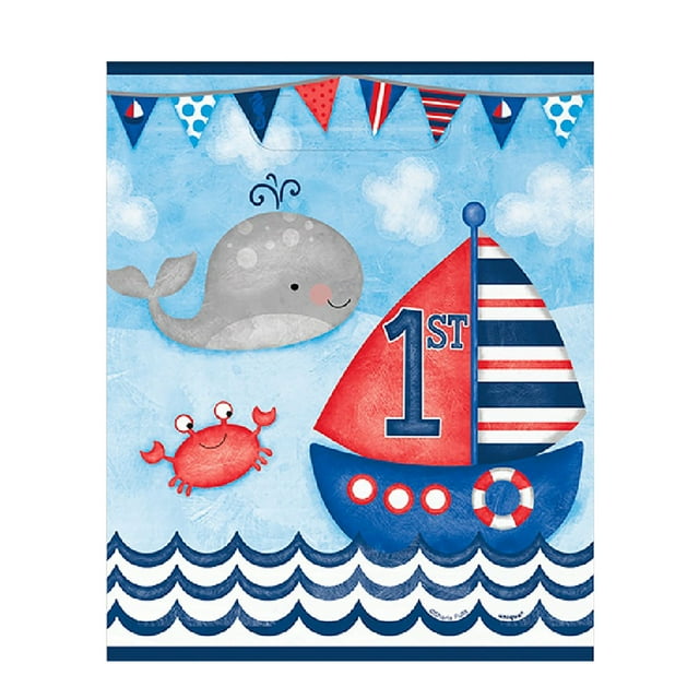 Unique Sacs à Surprises Nautiques pour Fête 1er Anniversaire (Lot de 8)