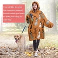 thumbnail image 4 of Wearable Oversized Blanket,Halloween Witch Cats Pattern Wearable Blanket Hoodie for Adults,Cozy Hooded Blankets with Super Pockets,Super Warm Fuzzy Pullover for Women & Men, 4 of 6
