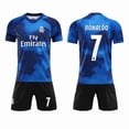thumbnail image 1 of Real Madrid football shirt rainbow star edition Ronaldo no. 7 football shirt kit for kids adults C, 1 of 2