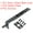 Black, variant on Uxcell 4inch Stainless Steel Vibration Polishing Flush Bolt Silver Tone
