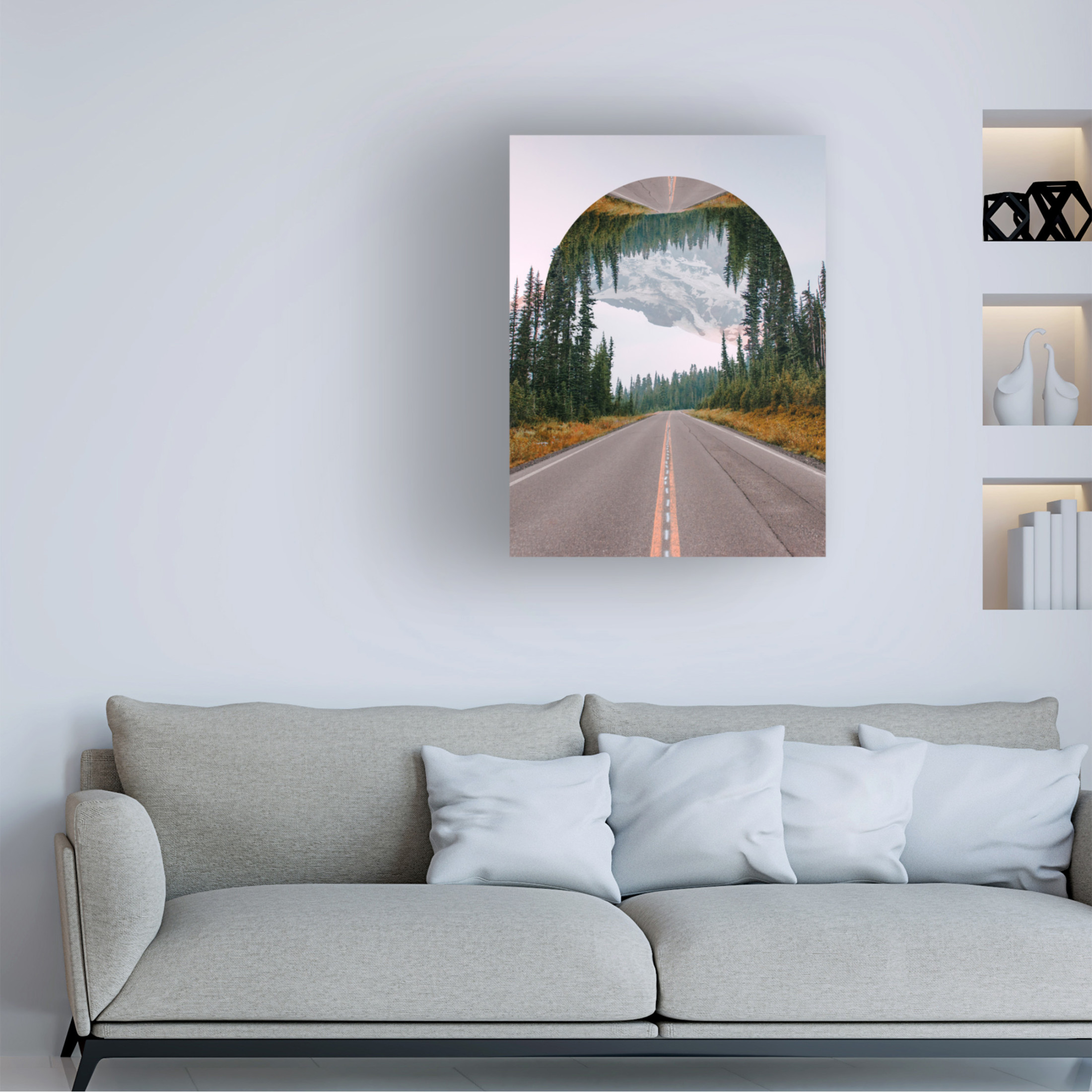 Trademark Fine Art Vision Studio  Western Treetops II Canvas Wall Art