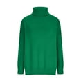 thumbnail image 5 of Lovskoo Sweaters for Women Trendy Casual Long Sleeve Turtleneck Sweater Green, 5 of 7