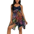 thumbnail image 3 of Two Piece Swim Dress Plue Size Swimsuit for Women Ruched Tummy Control Tankini Set V Neck Bathing Suit, 3 of 7