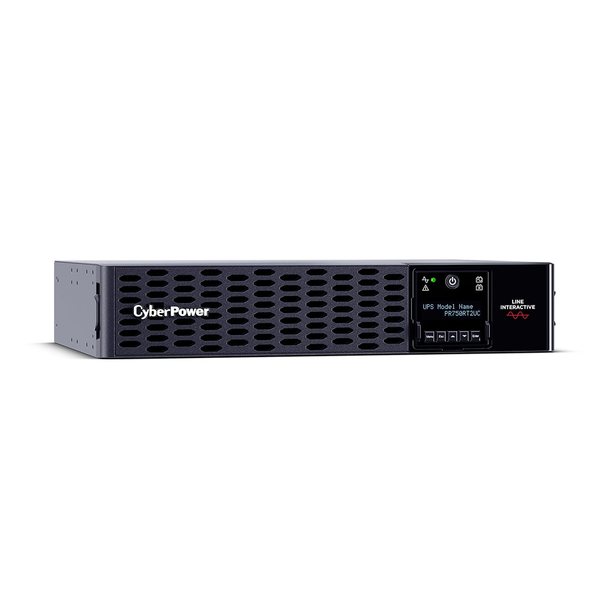 CyberPower PR750RTXL2UC Smart App Sinewave UPS Systems - 750VA/750W, 120 VAC, NEMA 5-15P, 2U, Rack / Tower, Sine Wave, 8 Outlets, LCD, PowerPanel® Business