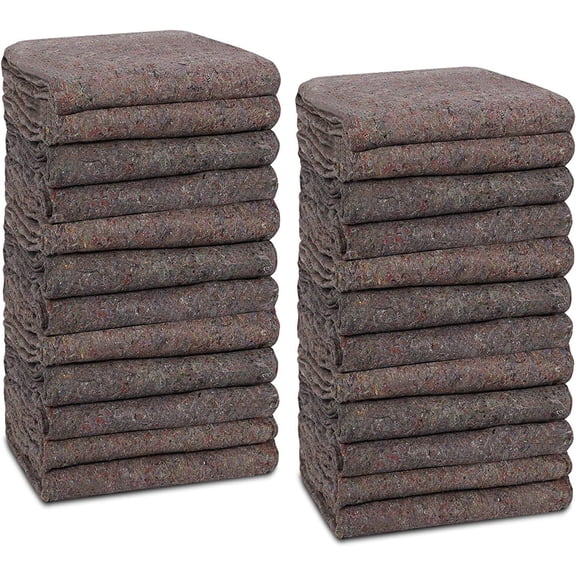 24PCS Moving Pads 53x74" Heavy Duty Professional Quality Quilted Moving Blankets