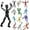 10 PC, variant on Titan13 Action Figure, Dummy Titan Lucky 13 Action Figure, T 13 Lucky Robo Dummy Nova 13 Action Figures-High Quality,Creative Assembly And Decompression Toys Saffron