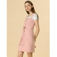 thumbnail image 4 of INSPIRE CHIC Women's Classic Adjustable Strap A-Line Overall Denim Dress, 4 of 6