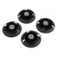 thumbnail image 1 of 4x Roue de Patin à Roulettes en PU avec Roulement Hommes Femmes Accessoires de Patinage Extérieur Noir, 1 of 8