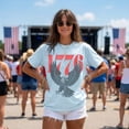 thumbnail image 4 of Retro 1776 Bald Eagle 250th Anniversary American 4th of July T-shirt | USA Independence Day Tee, 4 of 5
