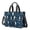 Boston Terrier and Dog Paw Print Blue, variant on Dog Mom Faces Peach Pattern Canvas Messenger Tote Bag, Work Tote with Multi Pockets & Removable Strap, Durable Canvas Gifts for Women Men Teacher Nurse