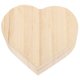 thumbnail image 1 of Caja en forma de corazón, joyero de madera con tapa magnética, estuche para almacenamiento de joyas, organizador de joyas en forma de corazón, contenedor de anillos vacío, 1 of 4