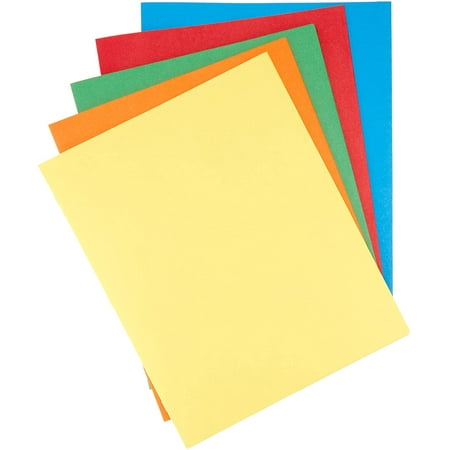 Twin Pocket File Folders with Fasteners, 25-Pack, Letter, Assorted