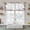 White, variant on Spring Floral Tier Curtains 36 Inch Length, Watercolor Flower Butterflies Birds Plant Cafe Short Curtains for Bathroom Over Sink, Small Kitchen Curtain Light Filtering Drapes 2 Panels 27.5"Wx36"L