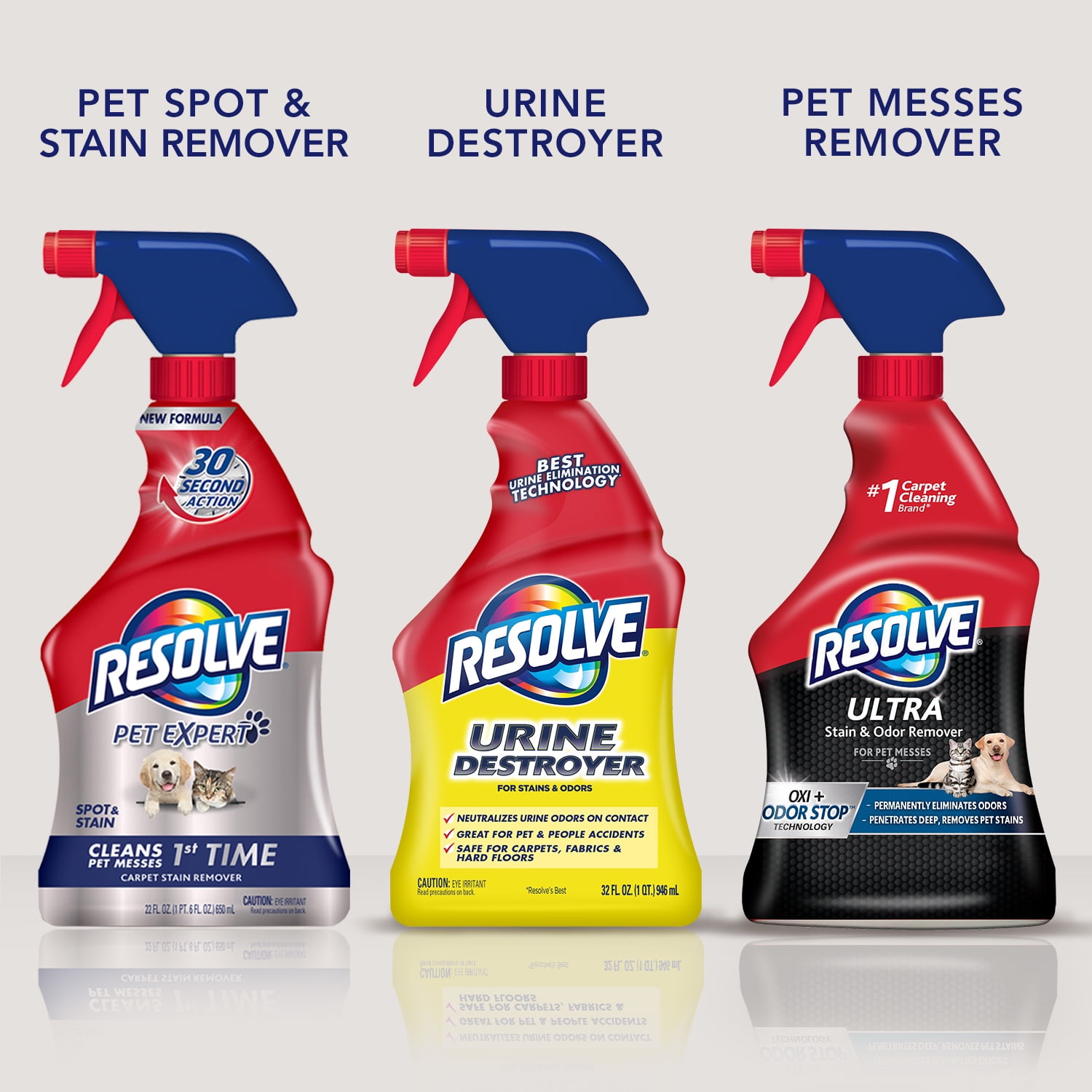 Resolve Urine Destroyer Stain Odor Remover 32 oz Walmart