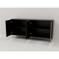 thumbnail image 6 of Dubbin Black folio four-door cream style side cabinet, 6 of 7