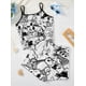 thumbnail image 2 of Conjuntos cortos para mujer, 2 piezas, pijama, falda, camiseta, top, vestido lencero, traje de mujer, Snoopy, ribete de lechuga, ropa elegante de verano 2024, 2 of 5
