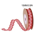 thumbnail image 3 of Seyotauo Wired Ribbon for Crafts Decorative Curling Edge Plaid Bow Making DIY Floral Arrangements Gift Wrapping Wedding Party Home Holiday Christmas Decorations, 3 of 5