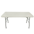 thumbnail image 3 of Hampden Furnishings Baldwin Collection 30" x 60" Plastic/Steel Folding Table, Grey, 3 of 6