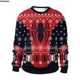 thumbnail image 5 of Sudadera con estampado 3D de araña para hombre y mujer, para Nochevieja, Navidad, fiesta, jersey para parejas, feo suéter navideño, 5 of 5