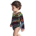 thumbnail image 3 of Xecao Colorful Dragon Head Profile Print Baby unisex-baby Cotton Long-sleeve Bodysuits-6 Months, 3 of 6
