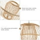 thumbnail image 4 of Lámpara colgante de bambú con pantalla de cesta E26 (bombilla no incluida), 4 of 7