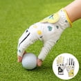 thumbnail image 3 of Guantes de golf para mujer Sunnimix guantes sin dedos transpirables PU cálidos para izquierda derecha, 3 of 7