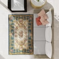 thumbnail image 3 of Unique Loom Outdoor Traditional Collection Area Rug - Palazzo (10'  x 14' 1" Rectangle Navy Blue and Ivory/Red), 3 of 8