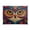 Colorful Owl Face, variant on Acrylic Tray Clear Serving Tray Rectangle Decorative Tray with Cut Handle Cartoon Mermaid Pattern