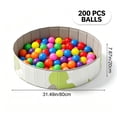 thumbnail image 2 of LOWLHOME Foldable Play Ball Pool For Pet, Hard Plastic Kiddie Pool for Dogs, Portable Pool for Backyard Summer, Indoor Outdoor Playpen, Easy to Assemble and Storage, Included 200pcs 4 in Ball, White, 2 of 5