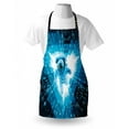 thumbnail image 3 of Astronaut Apron Space Man Diving Into the Core Various Geometric Shapes and Triangle Space Adventures, Unisex Kitchen Bib Apron with Adjustable Neck for Cooking Baking Gardening, Blue, by Ambesonne, 3 of 3