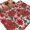 Red White, variant on Round Rugs 6Ft, Christmas Poinsettia Round Area Rug Washable Indoor Throw Carpet, Xmas Floral Botanical Red Black Soft Non Slip Circle Rug for Office Cabinet Home Decor Aesthetic