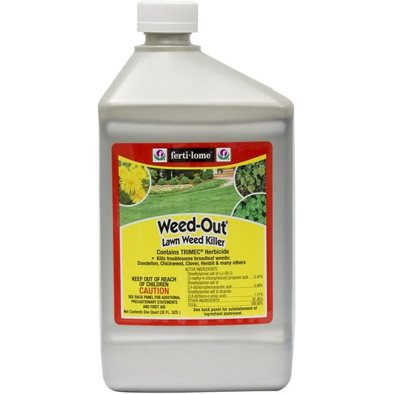 ferti-lome Weed-Out Lawn Weed Killer - Liquid Herbicide for Grasses - 32 oz