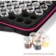 thumbnail image 4 of Caja de almacenamiento de 60 compartimentos, almacenamiento de botellas pequeñas, caja de almacenamiento de diamantes de imitación, caja de almacenamiento de botellas, doble cremallera, rosa, 4 of 5