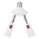 thumbnail image 5 of Portalámparas ajustable E27 Convertidor de adaptador de base de casquillo de bombilla LED (2 cabezales), 5 of 7
