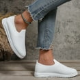 thumbnail image 3 of NOKIO Women's Slip On Shoes, Stretch Knit Walking Shoes, Comfort Sneaker for Work, Travel, Commute Leisure Women's Slip On Travel Soft Sole Comfortable Shoes Fashion Sports Breathable Shoes, 3 of 4