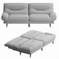 thumbnail image 1 of Homall Canapé-Lit Futon avec Dossier Réglable et Accoudoirs Réglables à Cinq Angles Canapé pour Petits Espaces Salon Bureau, 1 of 7