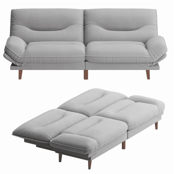 Homall Canapé-Lit Futon avec Dossier Réglable et Accoudoirs Réglables à Cinq Angles Canapé pour Petits Espaces Salon Bureau