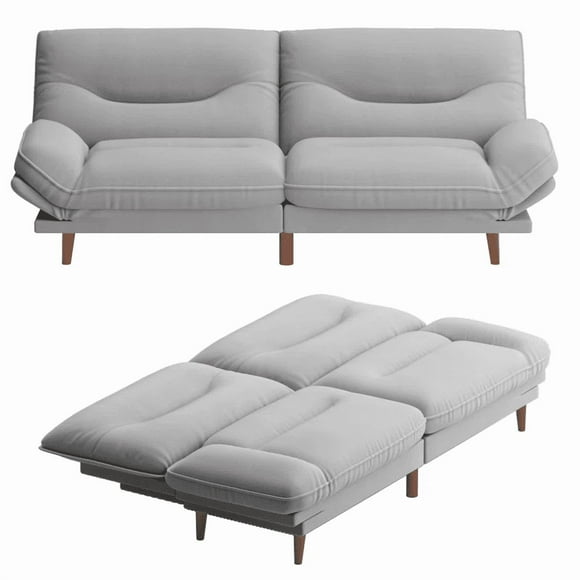 Homall Canapé-Lit Futon avec Dossier Réglable et Accoudoirs Réglables à Cinq Angles Canapé pour Petits Espaces Salon Bureau