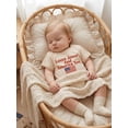 thumbnail image 6 of BemeyourBBs Love Jusus Love America Too Shirt for Kids Toddler Baby Boy Girl 4th of July T-shirt Outfit Short Sleeve Funny Letters American Flag Print Summer Shirt Tops Baby Christening Clothes, 6 of 9