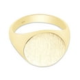 thumbnail image 2 of AFFY Round Shape 14K Yellow Gold Plated 925 Sterling Silver Singnet Ring, Ring Size 9, 2 of 3